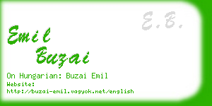 emil buzai business card